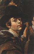 JORDAENS, Jacob, Self-portrait among Parents, Brothers and Sisters (detail) sg